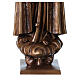 Nossa Senhora de Fátima para exterior fibra de vidro bronze 60 cm Val Gardena s7