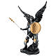 Arcanjo Rafael com armadura lança escudo resina 35 cm Veronese Design s3