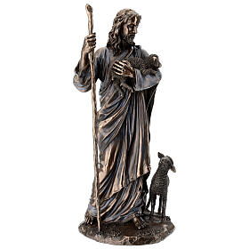 Jésus Bon Pasteur effet bronze 30 cm Veronese Design
