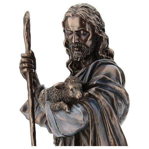 Gesù buon pastore bronzato 30 cm Veronese Design 4
