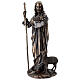 Bronzed Jesus Good Shepherd statue 30 cm Veronese Design s3