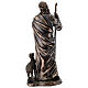 Bronzed Jesus Good Shepherd statue 30 cm Veronese Design s8