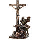 Kreuzigung Jesu – bronzierte Resinfigur, 30 cm, Veronese Design s1