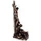 Bronzed resin Crucifixion of Jesus statue, 30 cm Veronese Design s7