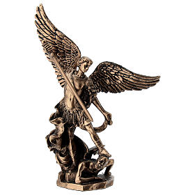 Saint Michel écrasant le démon effet bronze 10 cm Veronese Design