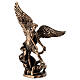 San Michele con piede sopra demone bronzato 10 cm Veronese Design s1