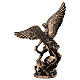 San Michele con piede sopra demone bronzato 10 cm Veronese Design s4