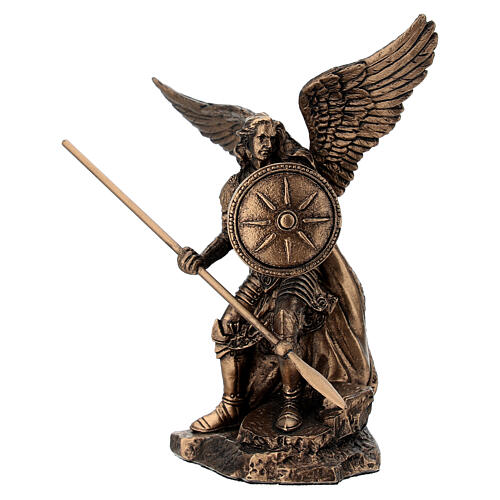 Arcángel Rafael en bronce 10 cm Diseño Veronese 2