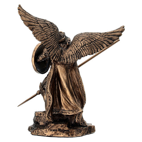 Bronzed statue of Archangel Raphael, 10 cm Veronese Design 4