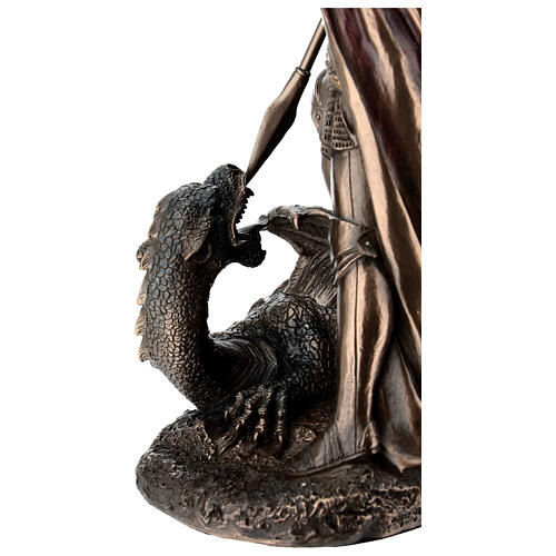 San Jorge matando al dragón bronceado 30 cm Diseño Veronese 7