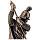 San Jorge matando al dragón bronceado 30 cm Diseño Veronese s6