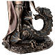 Saint George slaying the dragon bronzed statu, 30 cm Veronese Design s4