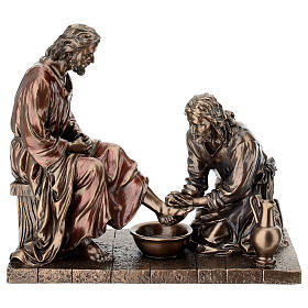 Jésus lave les pieds d'un de ses disciples 20 cm Veronese Design