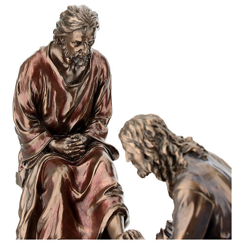 Jesus lava os pés de um discípulo 20 cm Veronese Design 4