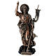 Bronzed resin Saint John the Baptist statue, 24 cm Veronese Design s1