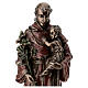 Heiliger Antonius von Padua mit dem Jesuskind – bronzierte Resinfigur, 20 cm, Veronese Design s2