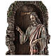Jesús toca a la puerta resina bronceada 25 cm Veronese Design s2