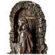 Jesús toca a la puerta resina bronceada 25 cm Veronese Design s4