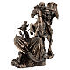 Heiliger Georg mit Drache – Statuette aus Resin mit Bronzefinish, 15 cm, Veronese Design s6
