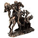 San Jorge con dragón estatua resina bronce 15 cm Veronese Design s5