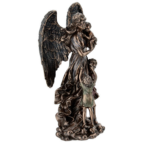 Ángel de la guarda con niños 30 cm Veronese Design 5
