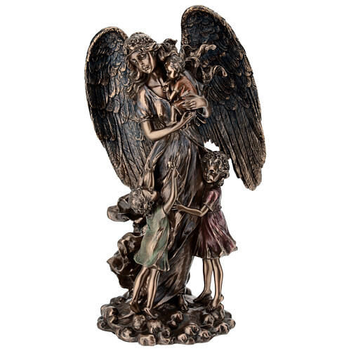 Angelo custode con bambini 30 cm Veronese Design 1