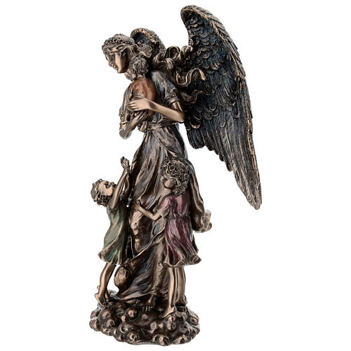 Guardian Angel with Children statue 30 cm Veronese Design 3