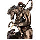 Saint George battles the dragon, bronzed resin, 12 in, Veronese Design s2