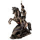San Giorgio combatte drago resina bronzata 30 cm Veronese Design s3