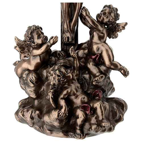 Gesù in croce e cherubini 30 cm Veronese Design 4