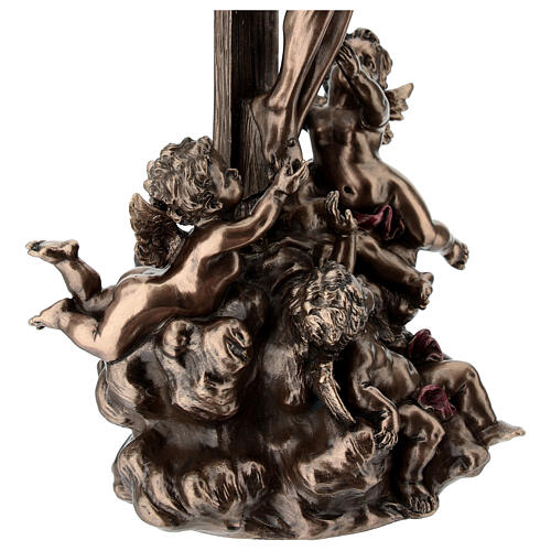 Gesù in croce e cherubini 30 cm Veronese Design 10