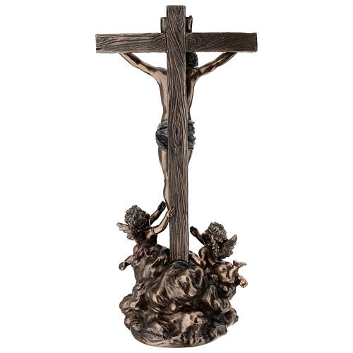 Gesù in croce e cherubini 30 cm Veronese Design 11
