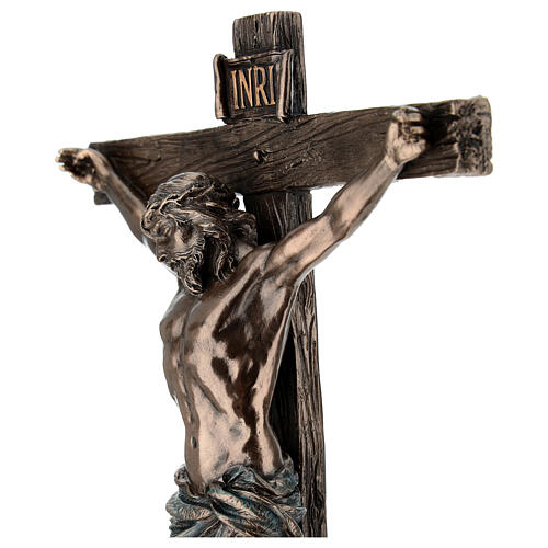 Jesus on the cross with cherubs statue, 30 cm Veronese Design 6