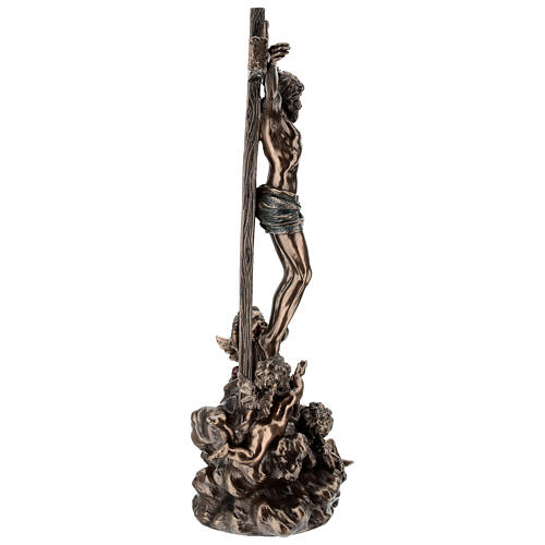 Jesus on the cross with cherubs statue, 30 cm Veronese Design 7