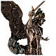 San Michele sconfigge il demone bronzato 30 cm Veronese Design s6