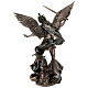 San Michele sconfigge il demone bronzato 30 cm Veronese Design s7