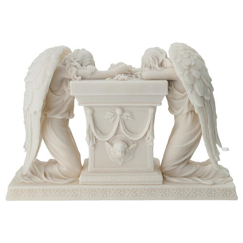 Kneeling angels in mourning by Veronese Design, 8 in 6