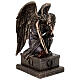 Kneeling weeping bronze angel statue 20 cm Veronese Design s5