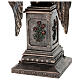 Ange assis sur une pierre tombale avec des roses 30 cm Veronese Design s6