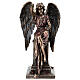 Bronzed Angel Statue Seated on Tomb with Roses, 30 cm Veronese Design s1