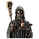 Heiliger Benedikt – bronzierte Resinfigur, 23 cm, Veronese Design s2