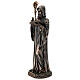 Statue of St. Benedict in bronzed resin, 23 cm Veronese Design s4