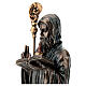 Statue of St. Benedict in bronzed resin, 23 cm Veronese Design s5