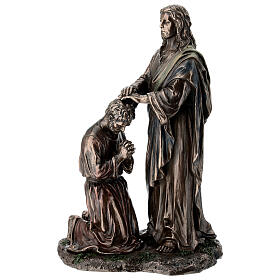 Jésus bénit son disciple fin. bronze 20 cm Veronese Design