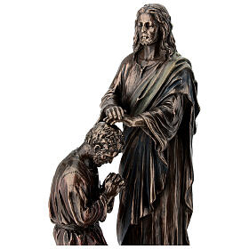 Jésus bénit son disciple fin. bronze 20 cm Veronese Design