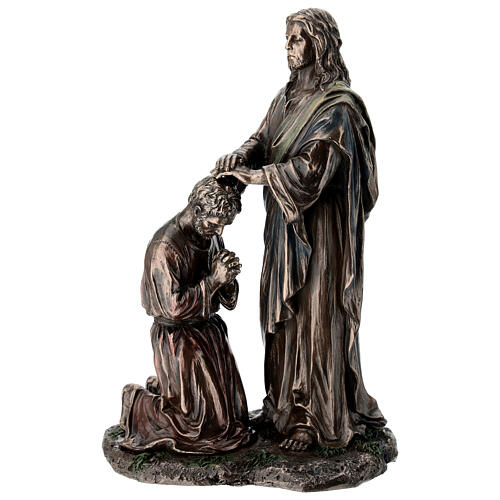 Gesù benedice il discepolo bronzato 20 cm Veronese Design 1