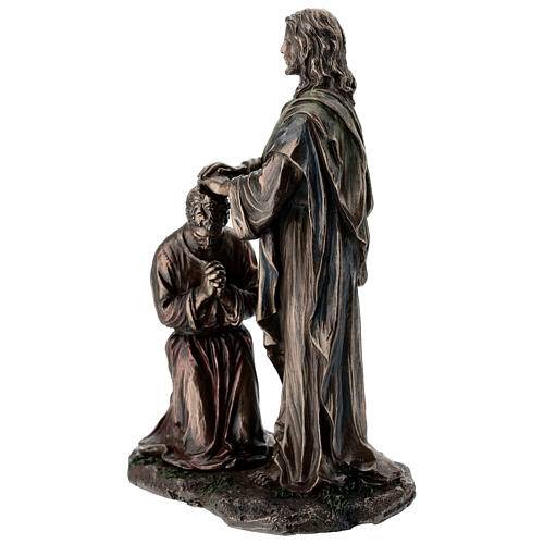 Gesù benedice il discepolo bronzato 20 cm Veronese Design 3