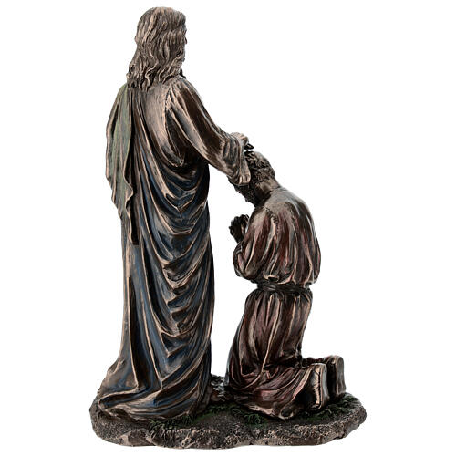 Gesù benedice il discepolo bronzato 20 cm Veronese Design 7