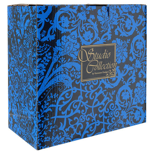 Der barmherzige Samariter – bronzierte Resinfigur, 20 cm, Veronese Design 10