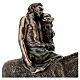 Der barmherzige Samariter – bronzierte Resinfigur, 20 cm, Veronese Design s6